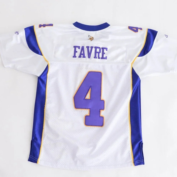 Reebok NFL Equipment Womans Minnesota Vikings Brett Favre Jersey Size Medium - Picture 3 of 15